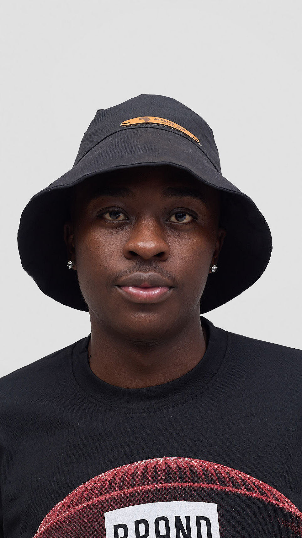 African Sisu Classic Black Bucket Hat – Minimalist Unisex Streetwear
