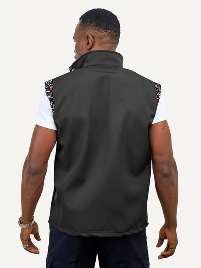 Kitu Kali KK Mens Softshell Sleeveless Jacket - Black - Shopzetu
