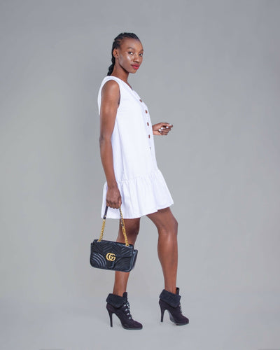 Zosma Dress - White - Shopzetu
