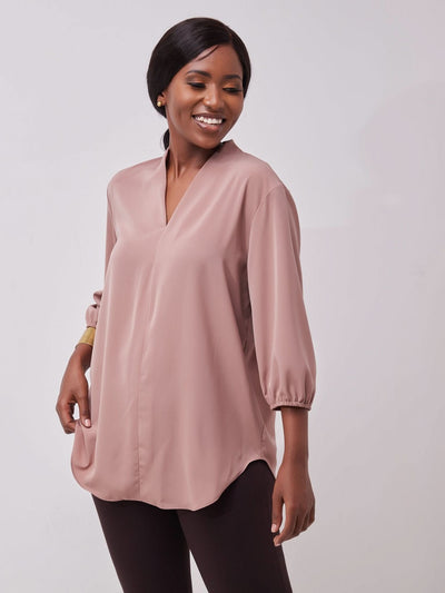 Vivo Dua Shirt - Peach - Shopzetu