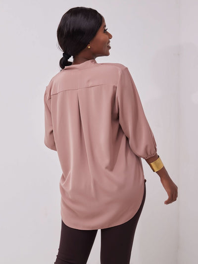 Vivo Dua Shirt - Peach - Shopzetu