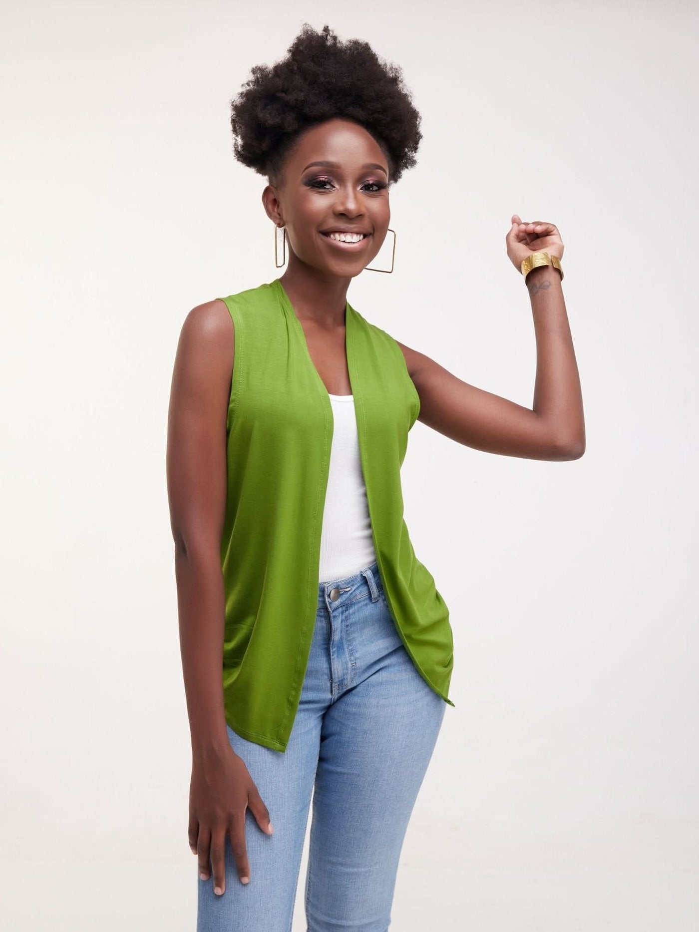 Vivo Basic Sleeveless Sienna Waterfall - Hunters Green - Shopzetu