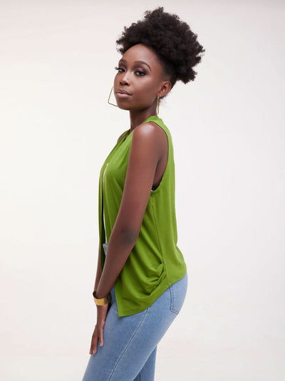 Vivo Basic Sleeveless Sienna Waterfall - Hunters Green - Shopzetu