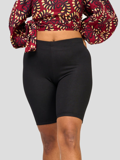 Vivo Essentials Biker Shorts - Black - Shopzetu