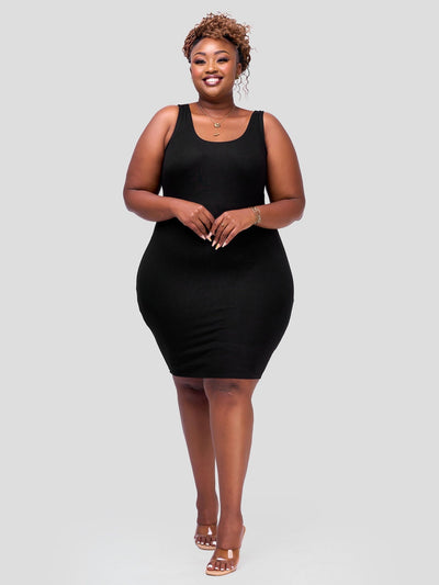 Vivo Essentials Bodycon - Black - Shopzetu