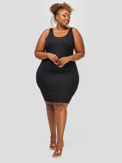 Vivo Essentials Bodycon - Black - Shopzetu