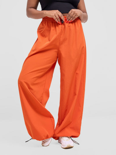 Zoya Vasha Track Pants With Pockets - Rust - Shopzetu