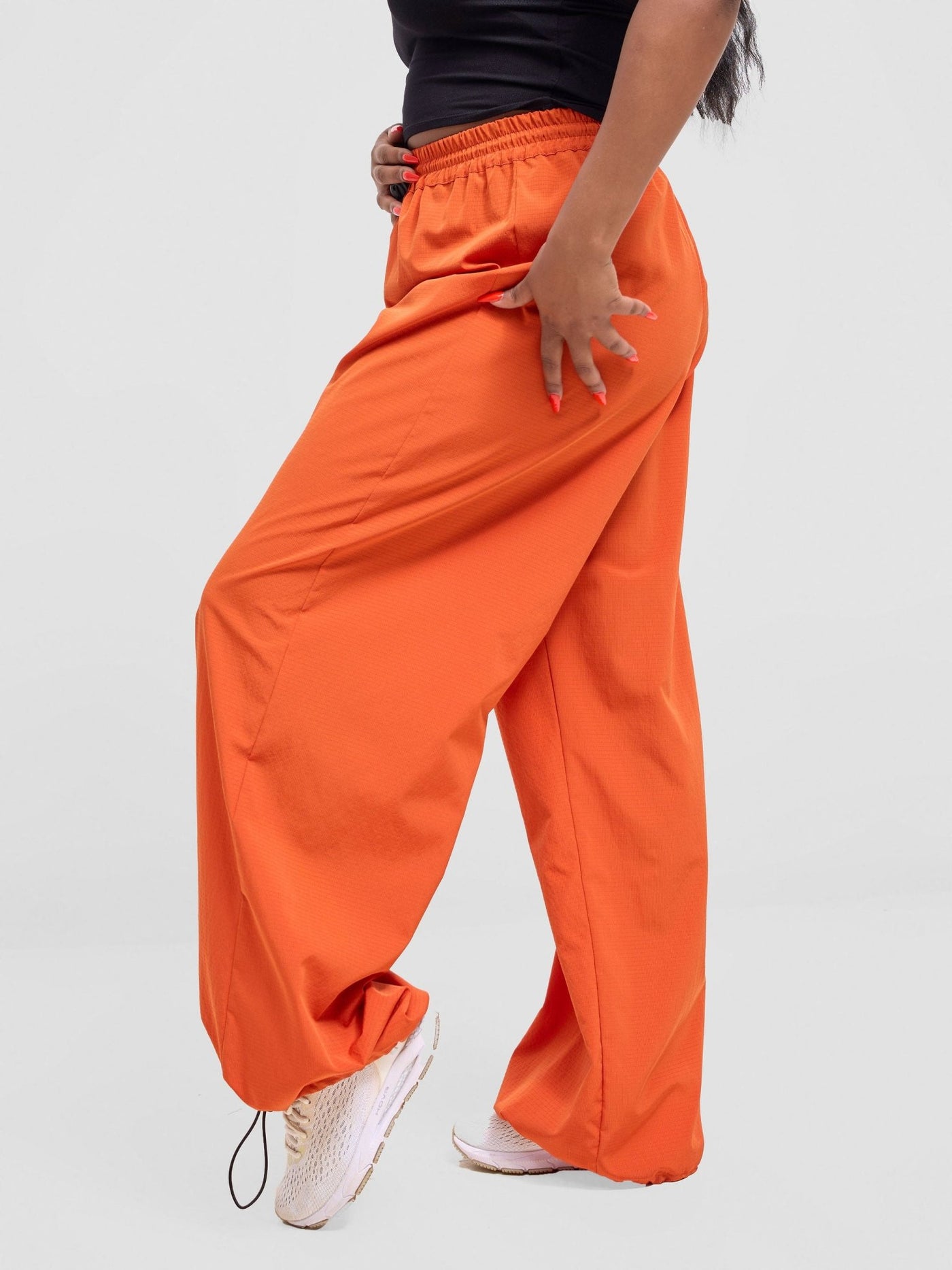 Zoya Vasha Track Pants With Pockets - Rust - Shopzetu