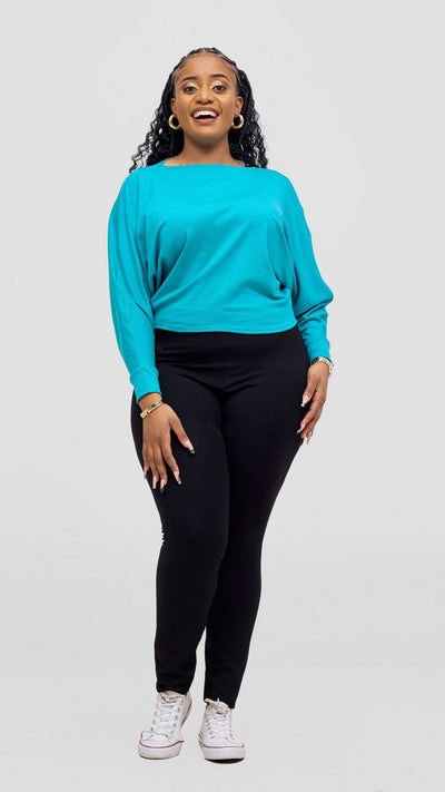 Vivo Bana Batwing Top - Sea Green - Shopzetu