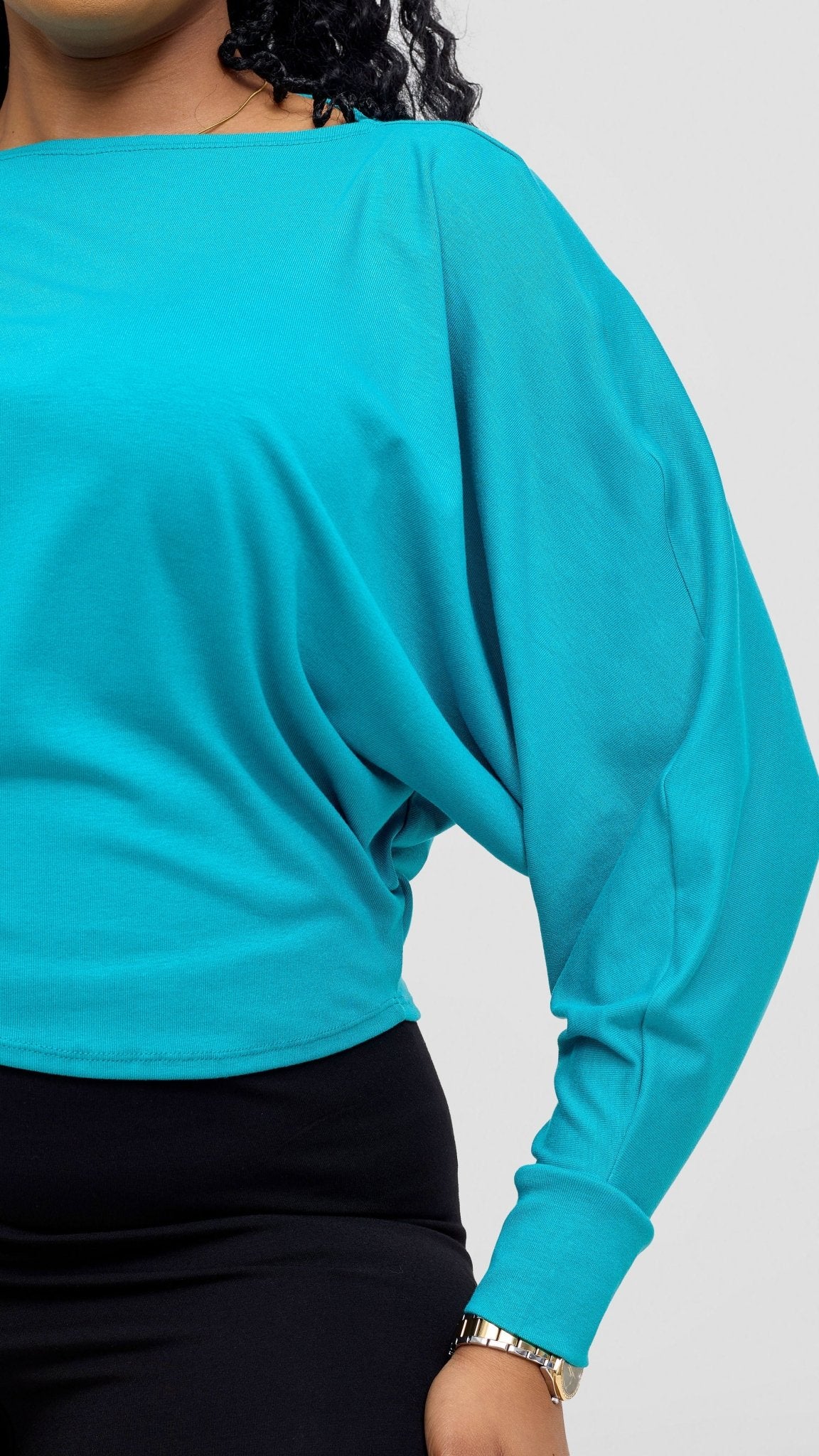 Vivo Bana Batwing Top - Sea Green - Shopzetu