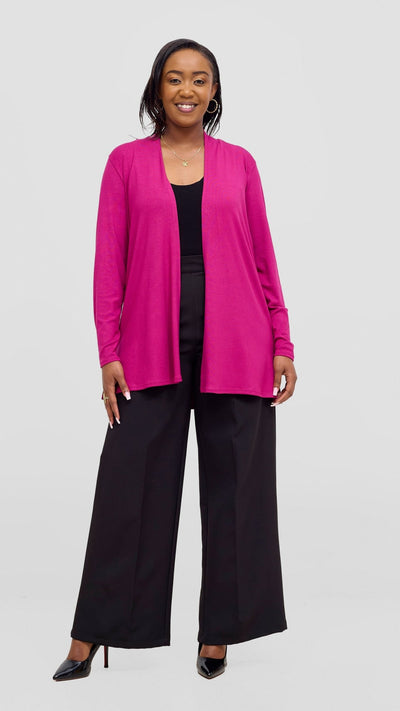 Vivo Leila Short Waterfall - Fuschia - Shopzetu