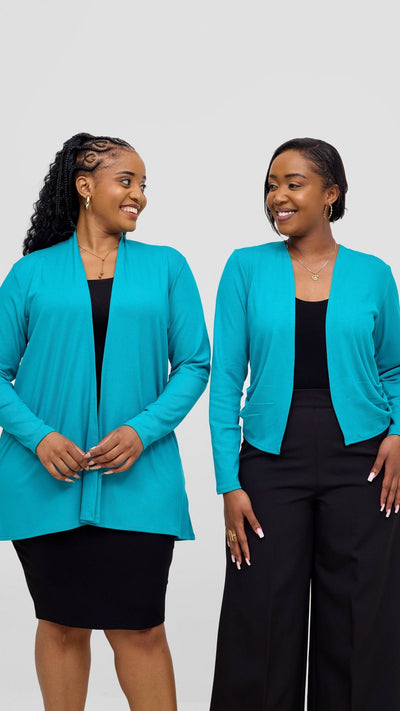 Vivo Leila Short Waterfall - Sea Green - Shopzetu