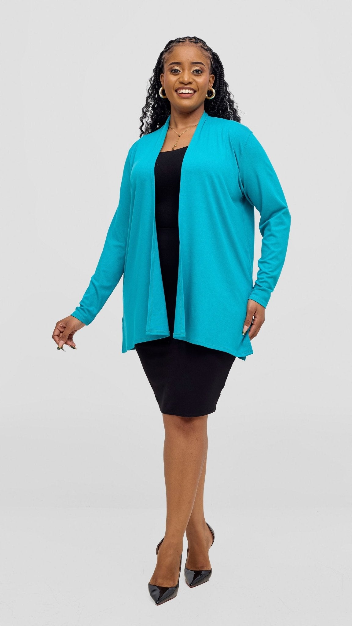Vivo Leila Short Waterfall - Sea Green - Shopzetu