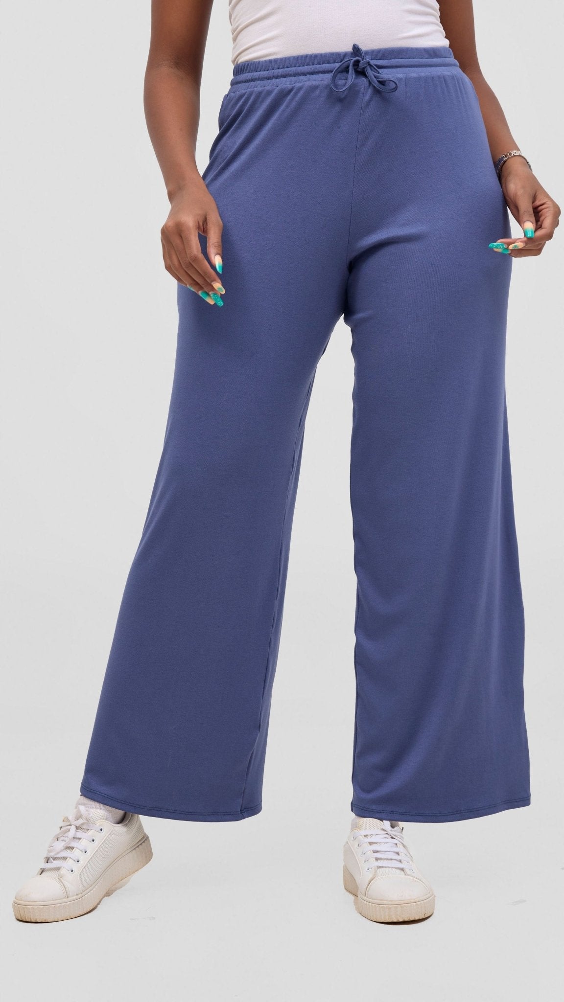 Safari Lounge Pants - Powder Blue - Shopzetu