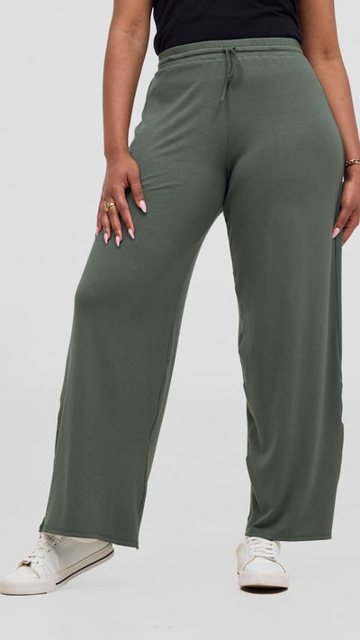 Safari Lounge Pants - Army Green - Shopzetu