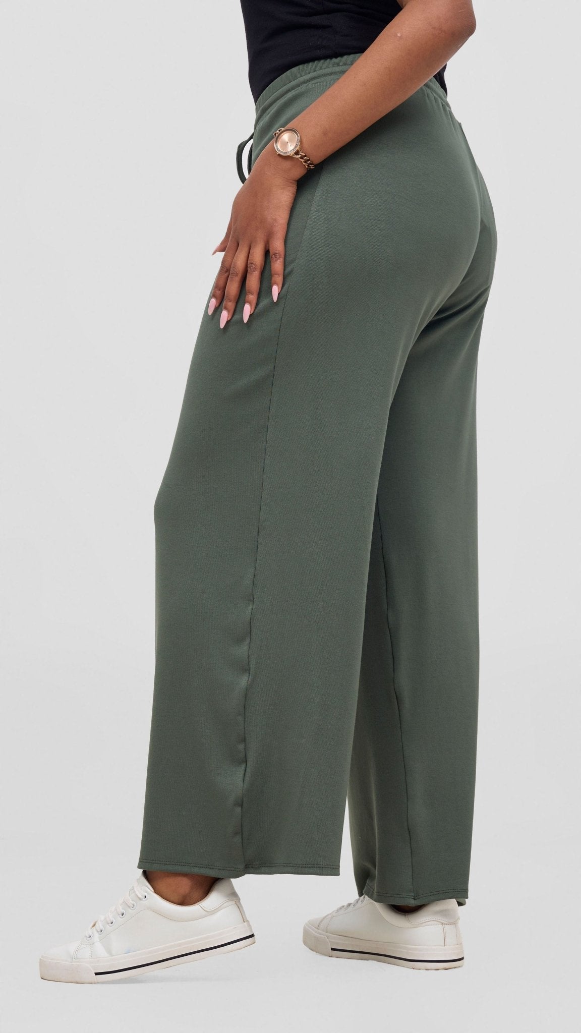 Safari Lounge Pants - Army Green - Shopzetu