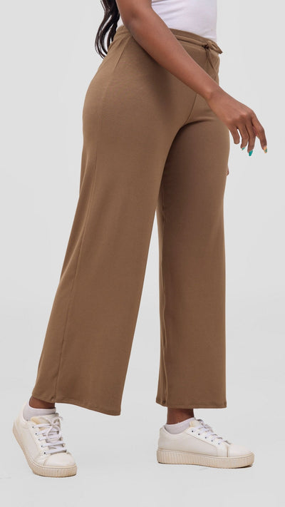 Safari Lounge Pants - Dark Tan - Shopzetu