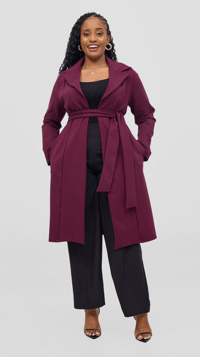 Vivo Aleri Coat - Burgundy