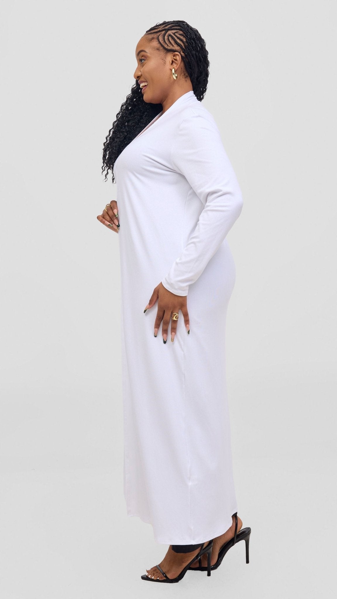 Vivo Basic Leila Maxi Waterfall - White - Shopzetu