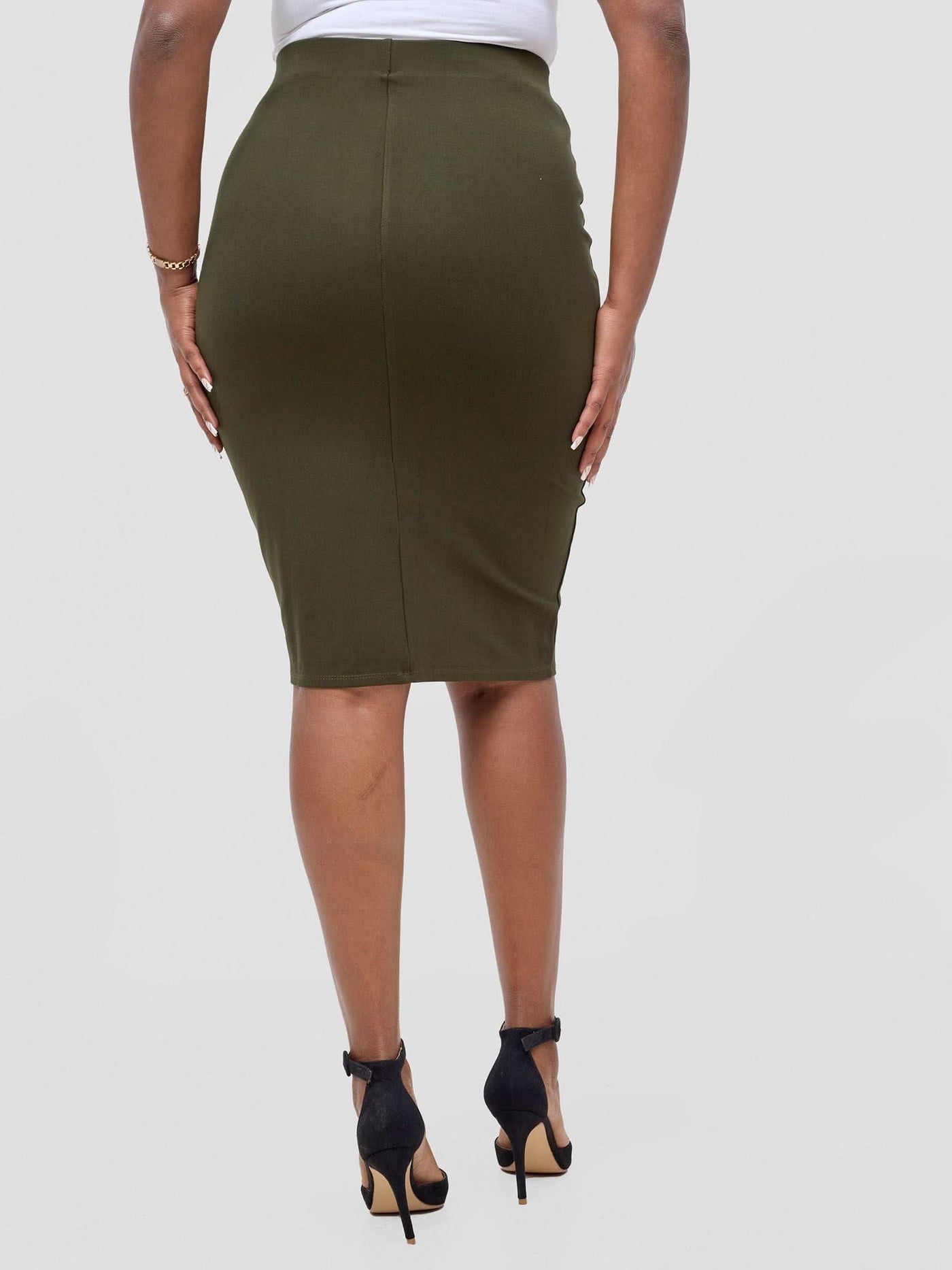 Vivo Basic Pencil Skirt - Hunters