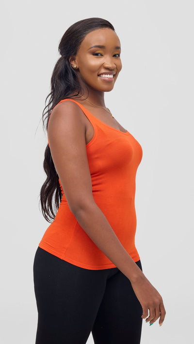Vivo Essentials Tank Top - Orange - Shopzetu