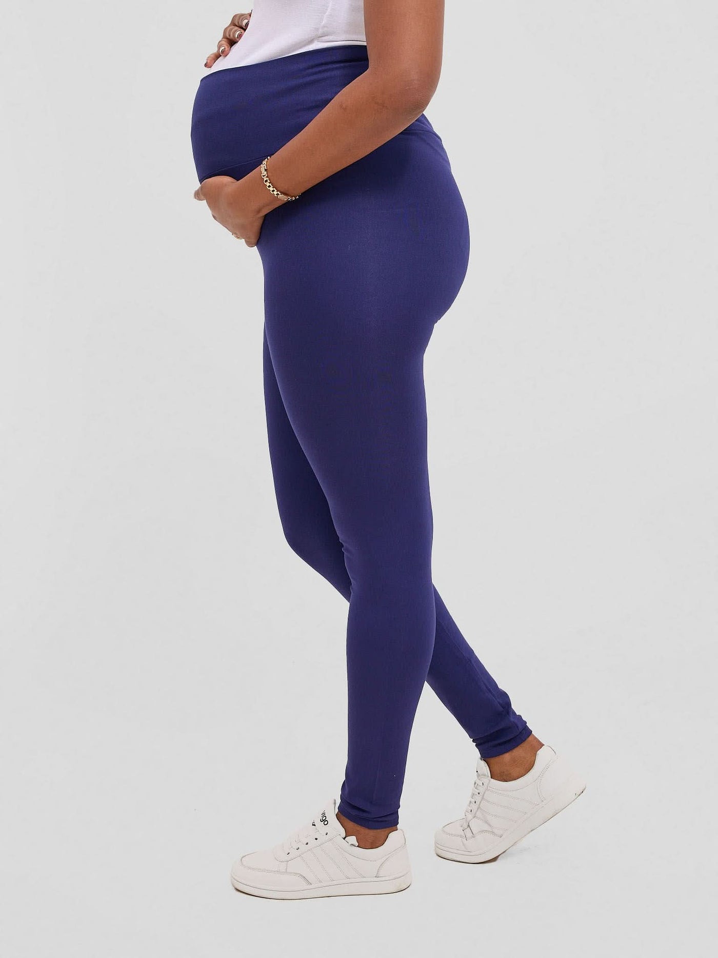 Vivo Basic Maternity Leggings - Navy Blue - Shopzetu