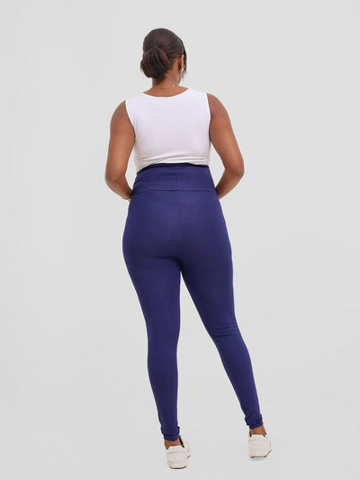 Vivo Basic Maternity Leggings - Navy Blue - Shopzetu