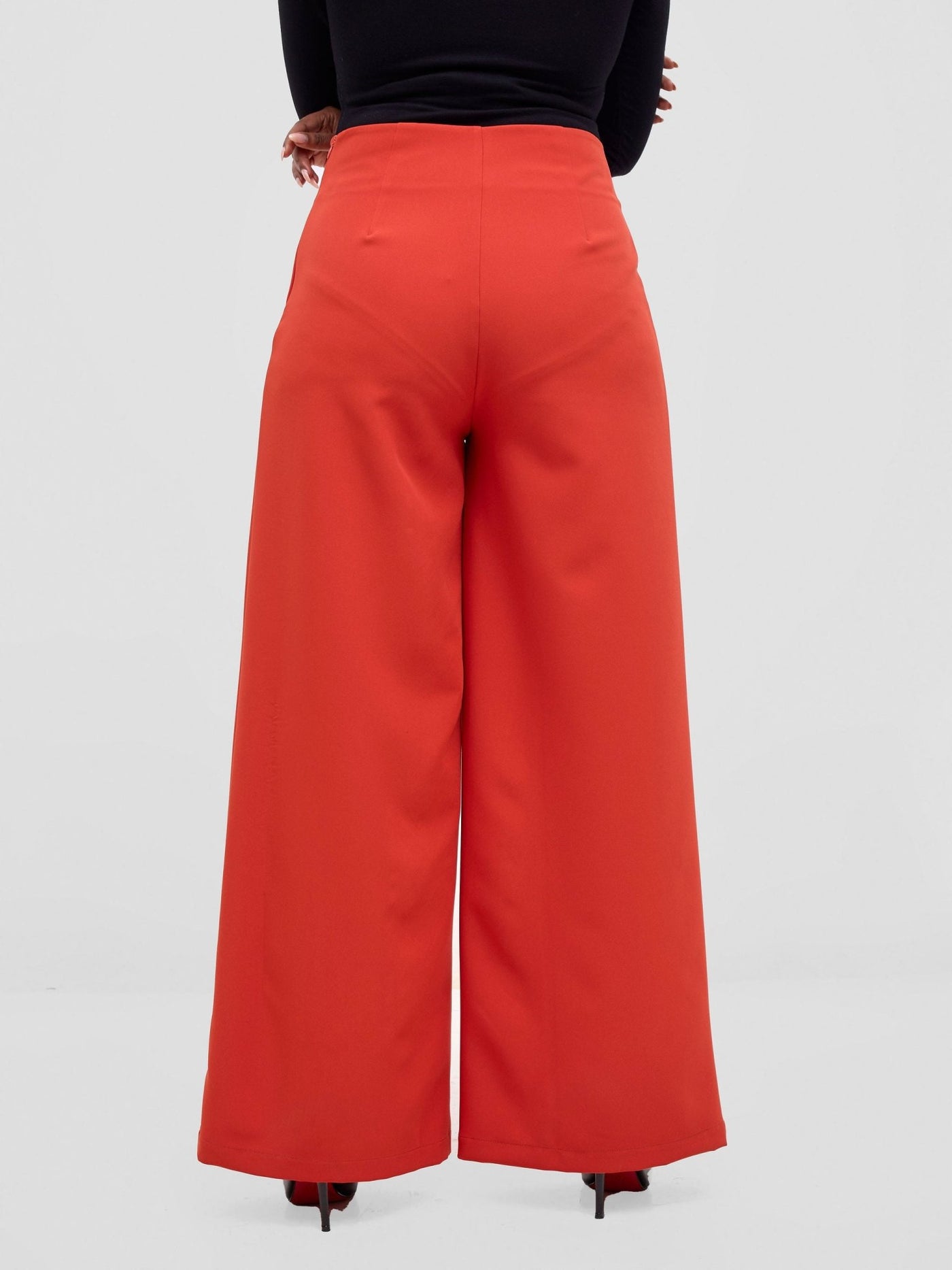 Vivo Tatili Wide Leg Pants - Rust - Shopzetu
