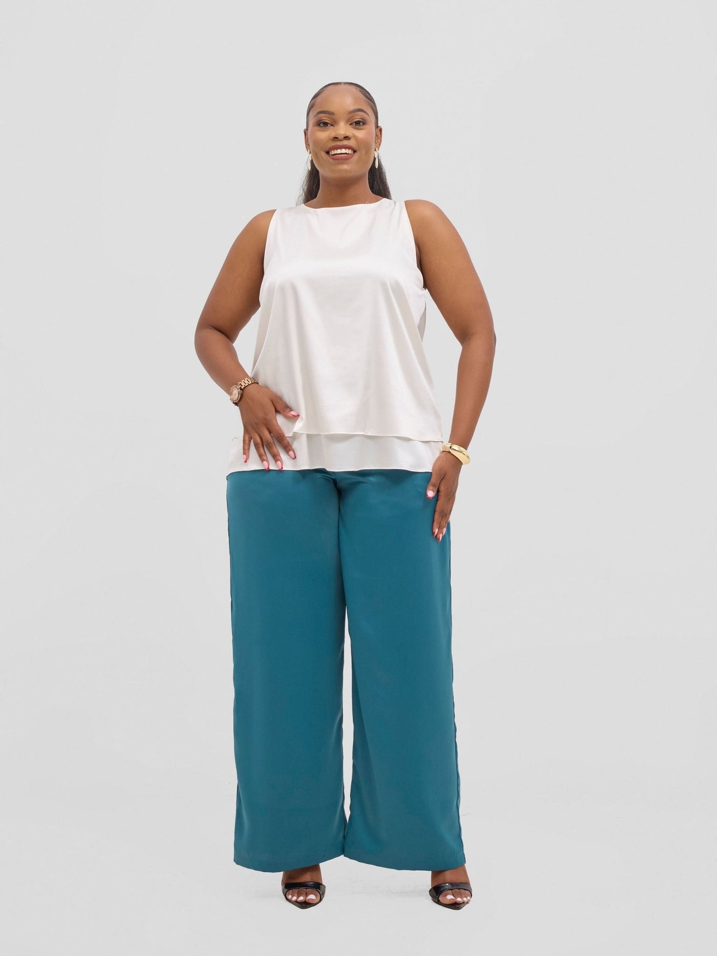 Vivo Yene Layered Top - Off white - Shopzetu