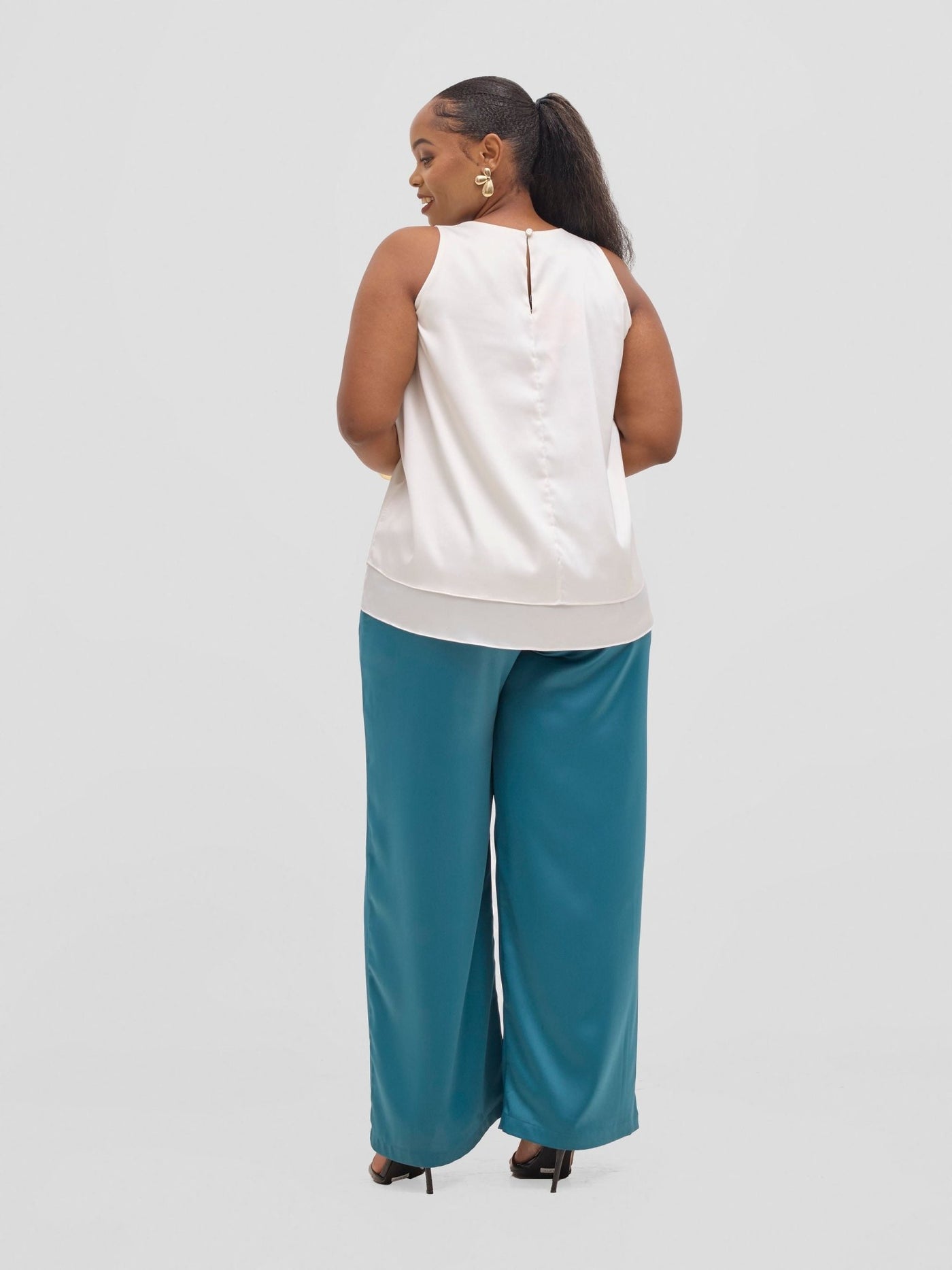 Vivo Yene Layered Top - Off white - Shopzetu