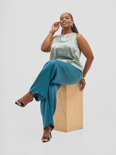 Vivo Yene Layered Top - Mint Green - Shopzetu