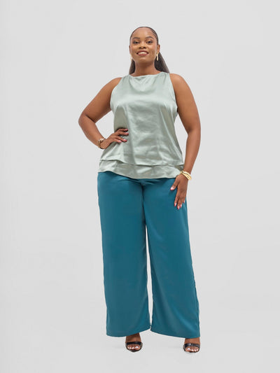 Vivo Yene Layered Top - Mint Green - Shopzetu