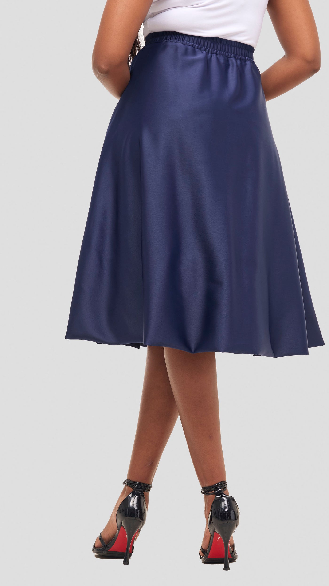 Vivo Iyana Bubble Midi Skirt - Navy