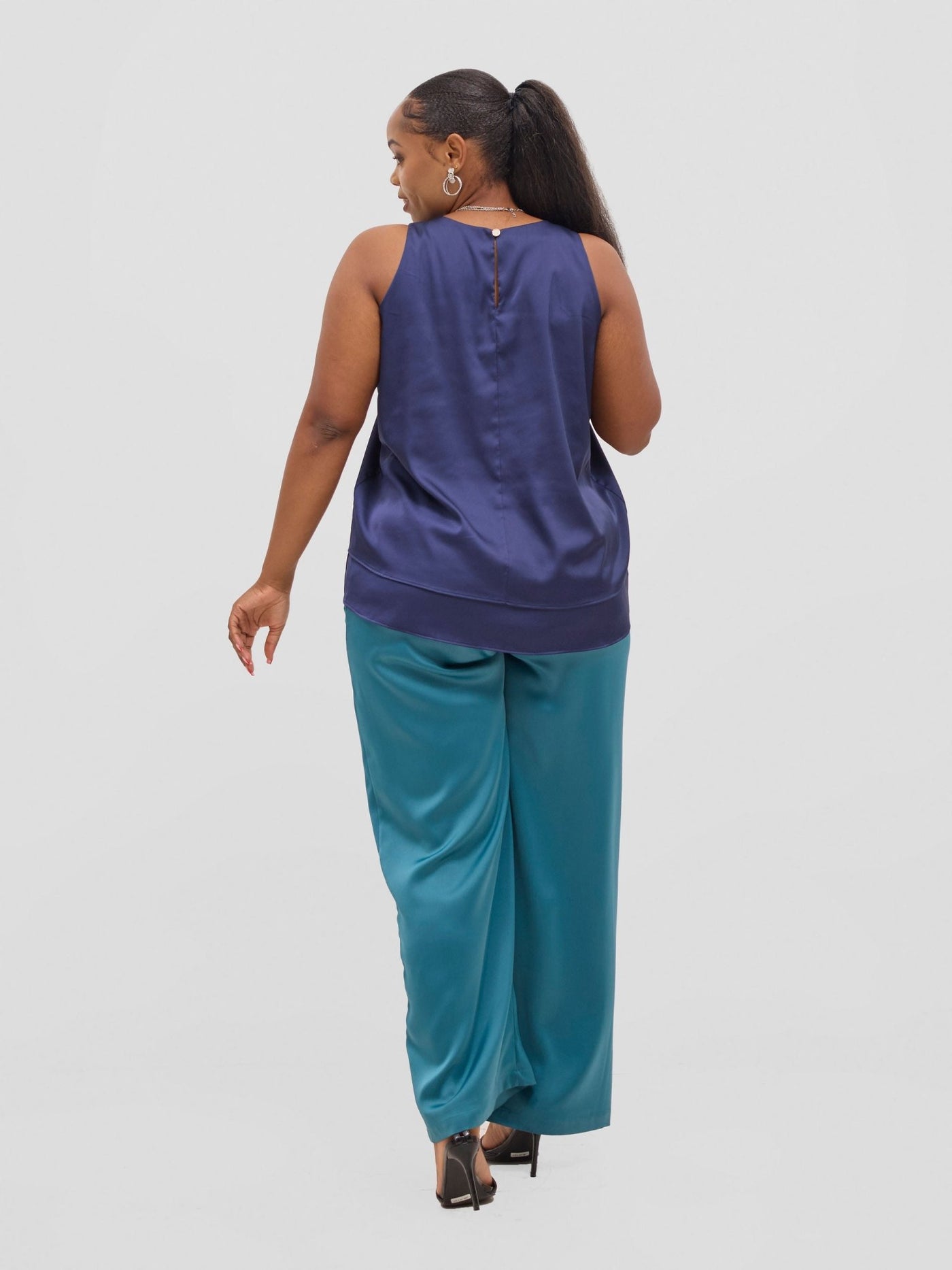 Vivo Yene Layered Top - Navy - Shopzetu