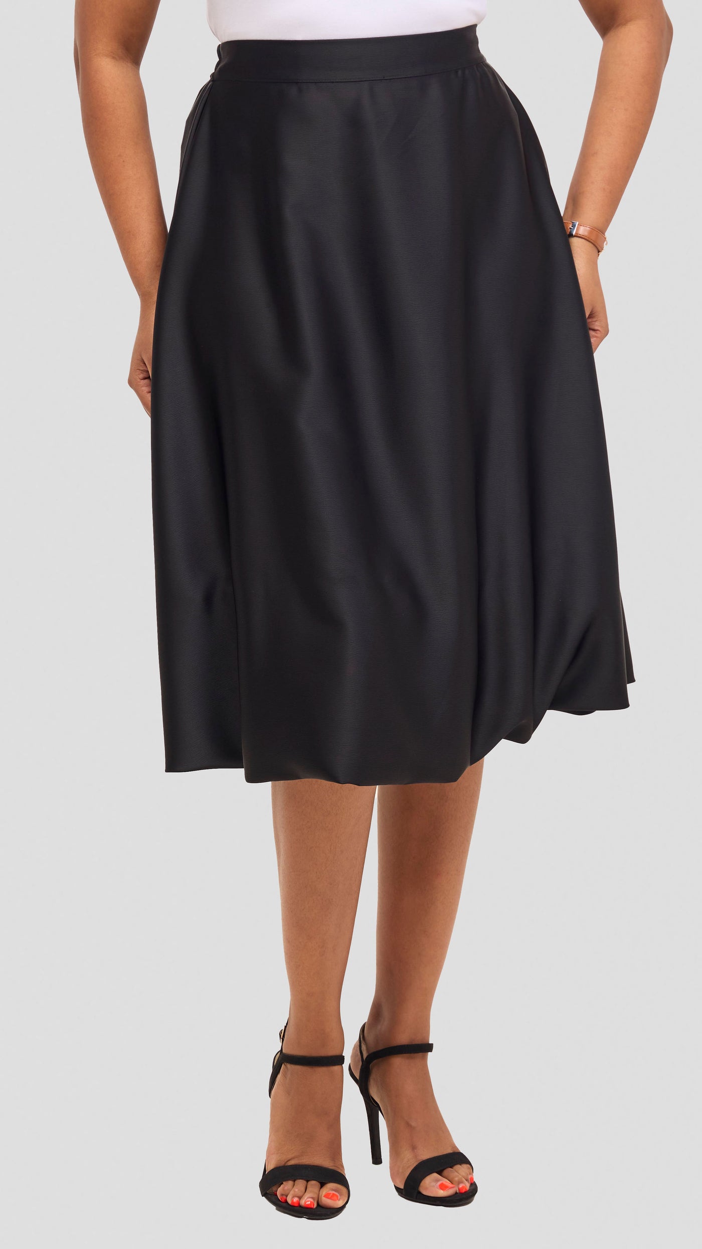 Vivo Iyana Bubble Midi Skirt - Black