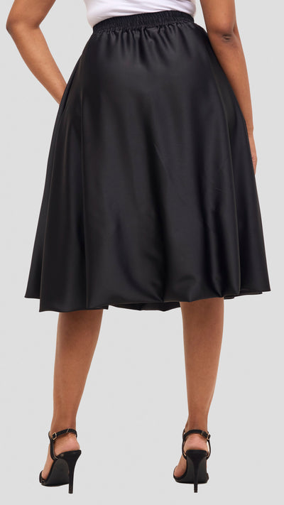 Vivo Iyana Bubble Midi Skirt - Black