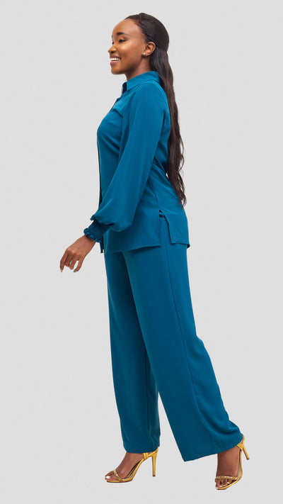 Vivo Wastani Drawstring Pants - Teal