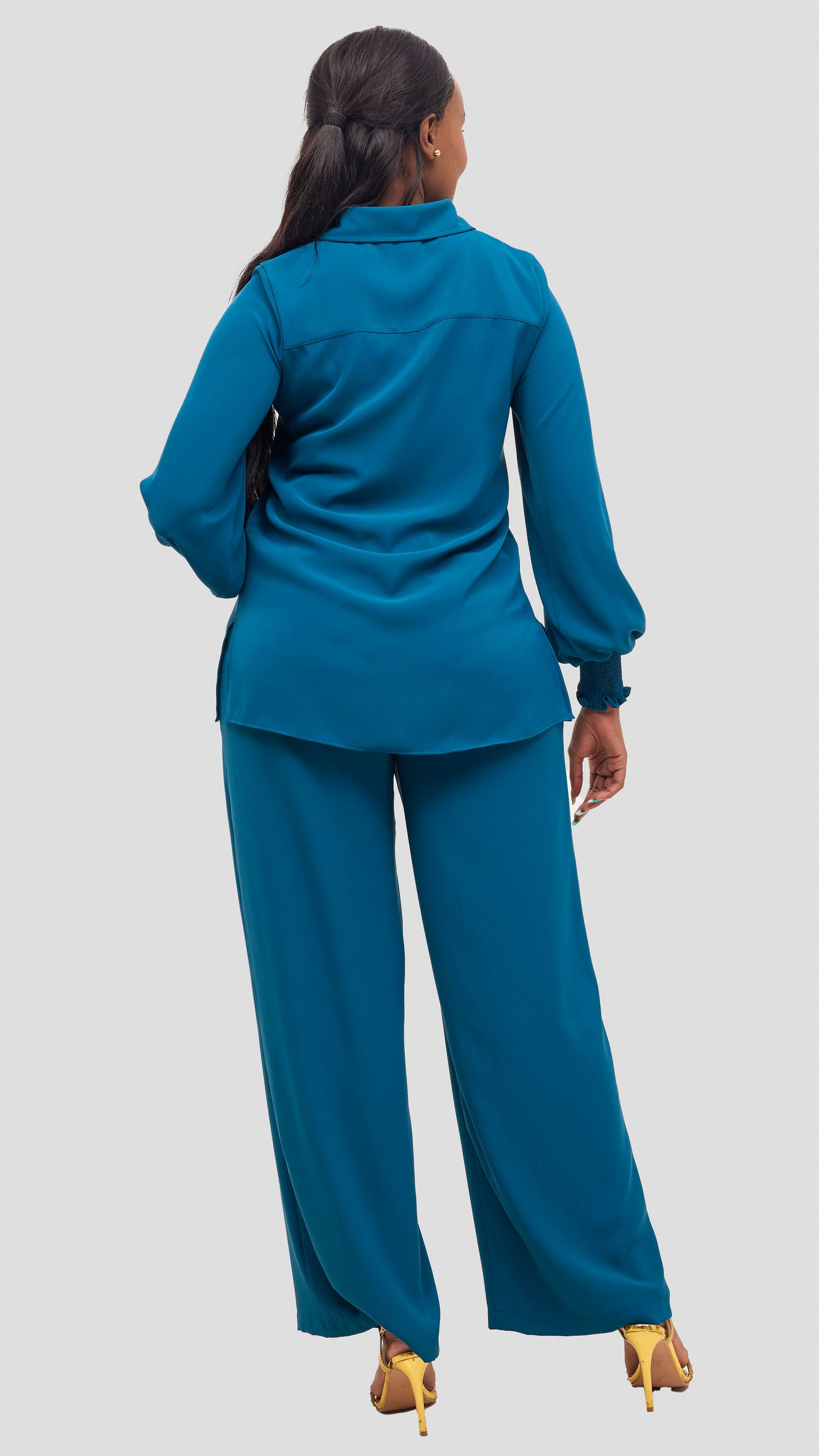 Vivo Wastani Drawstring Pants - Teal