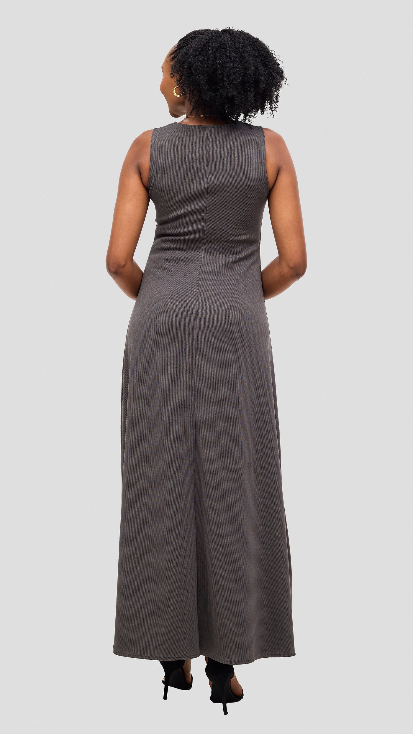 Vivo  Tanda A-Line Maxi Dress - Grey
