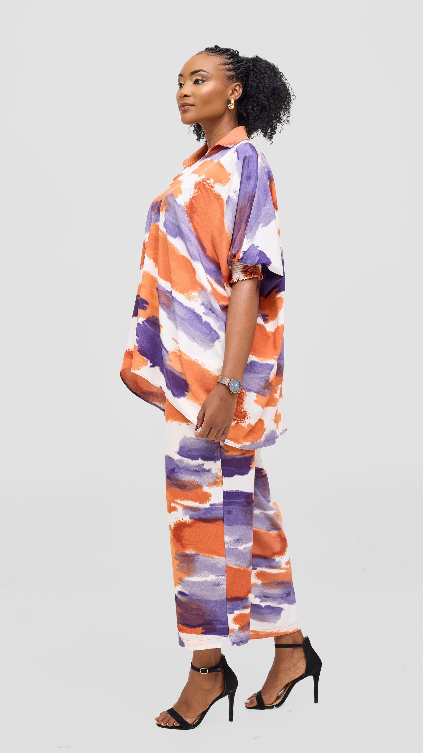 Vivo Sanali Loose Top - Purple / Peach