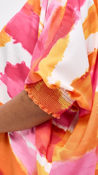 Vivo Sanali Loose Top - Orange /Pink