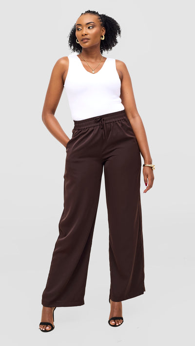 Vivo Ayah Drawstring Pants - Chocolate