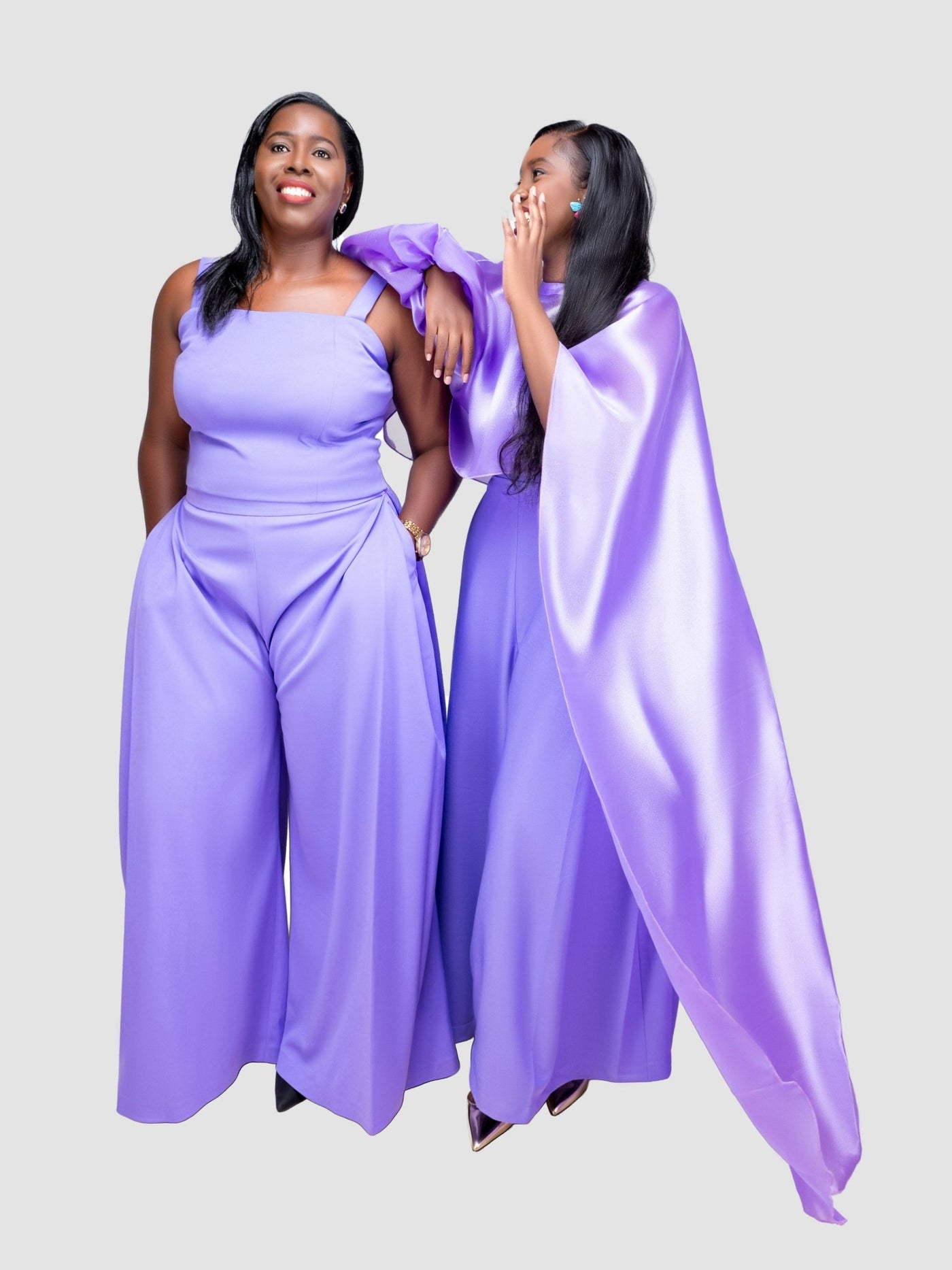 V - LUX Lavish Babe Pant Set - Lilac - Shopzetu