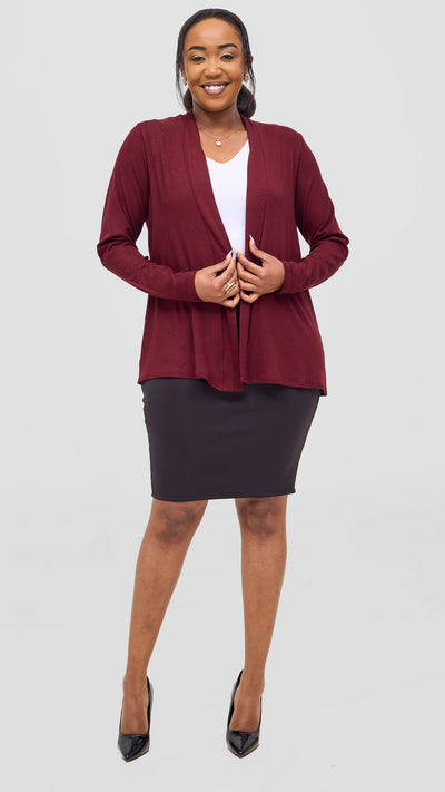 Vivo Everyday Short Waterfall - Dark Maroon