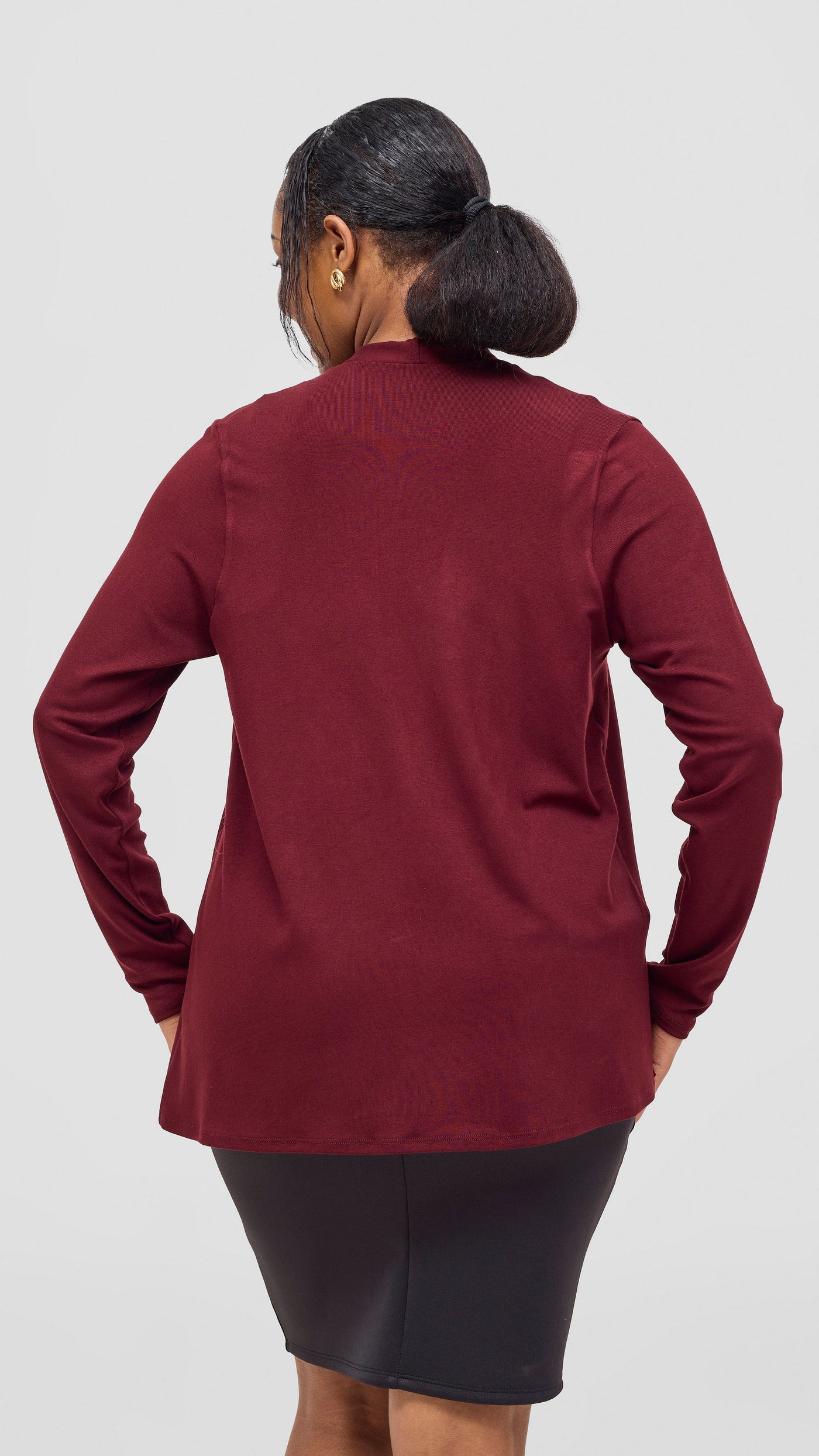Vivo Everyday Short Waterfall - Dark Maroon