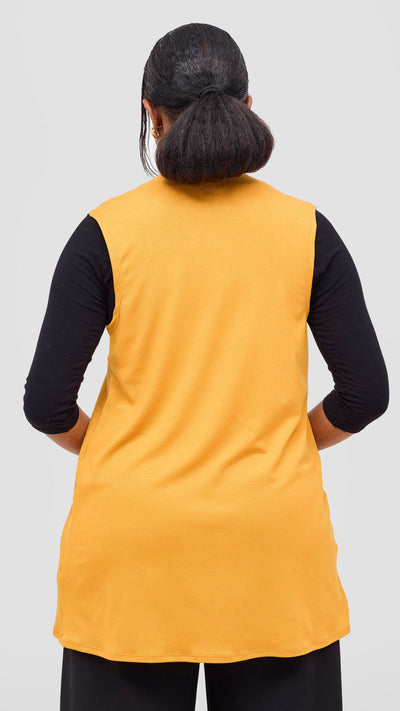 Vivo Everyday Sleeveless Jersey Waterfall - Mustard