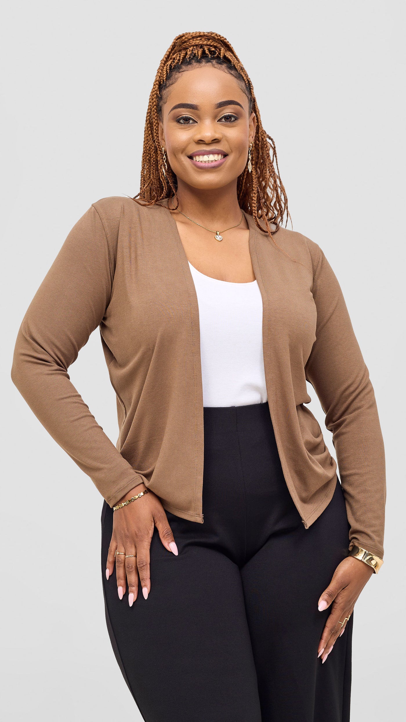 Vivo  Basic Sienna Waterfall - Dark Tan