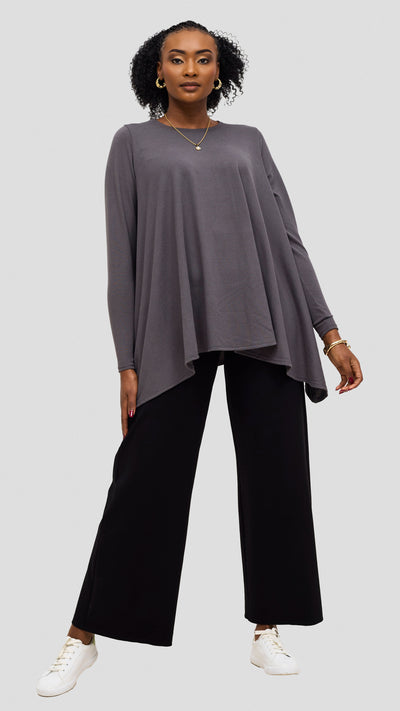 Vivo Tanda Loose Sweater - Dark Grey