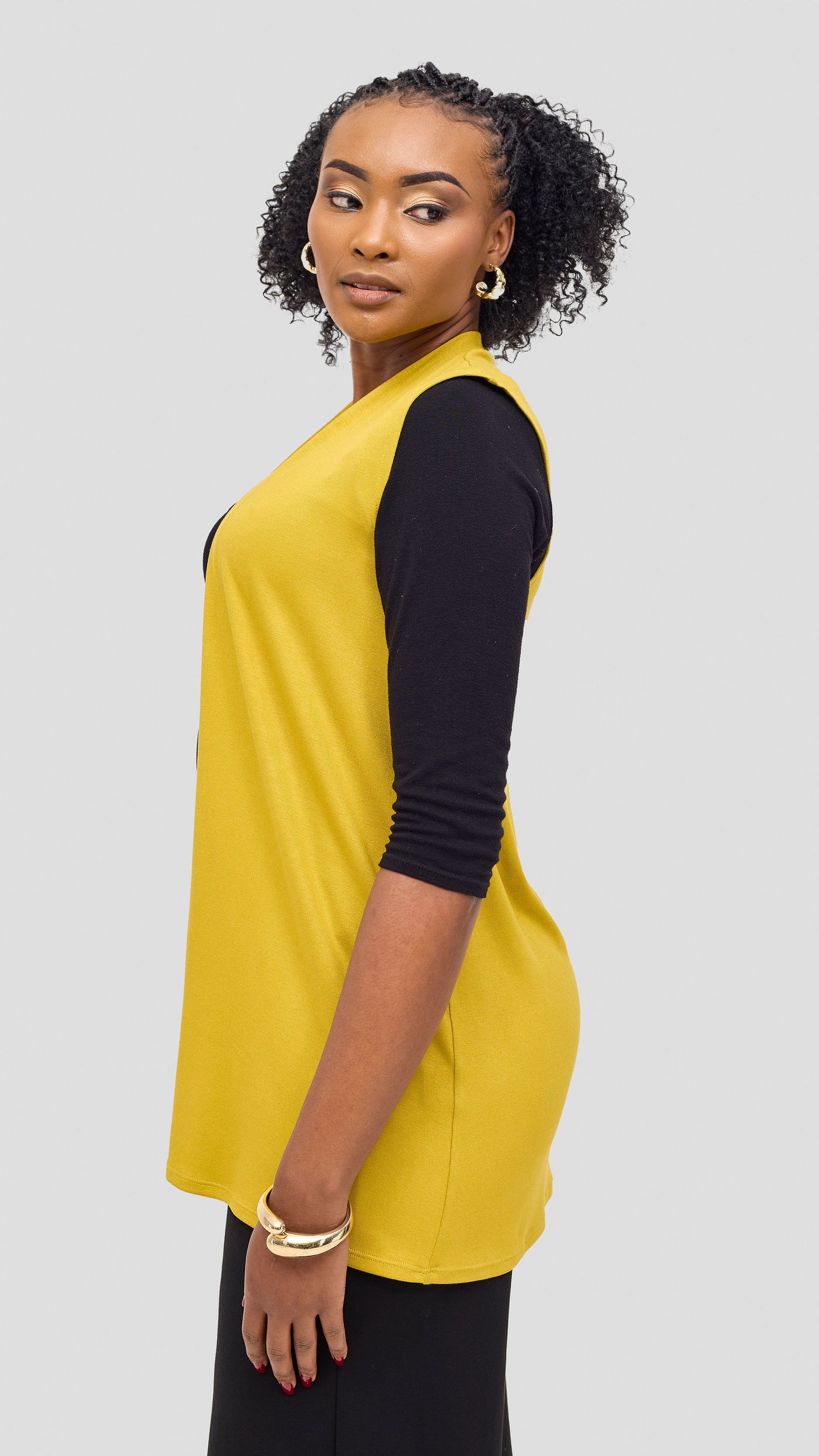 Vivo Everyday Sleeveless Jersey Waterfall - Light Olive