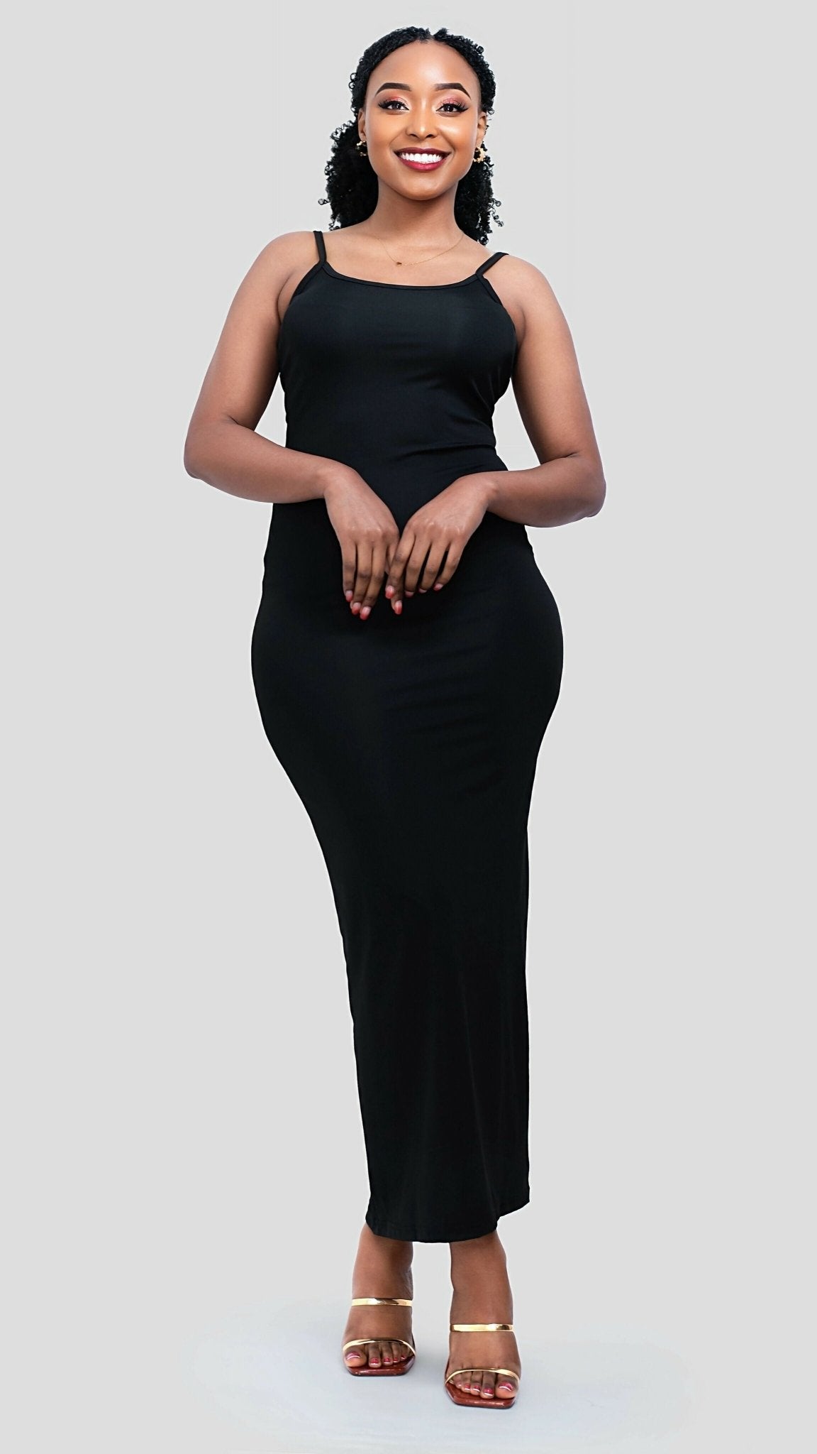 The Fashion Frenzy Luxe Bodycon - Black - Shopzetu